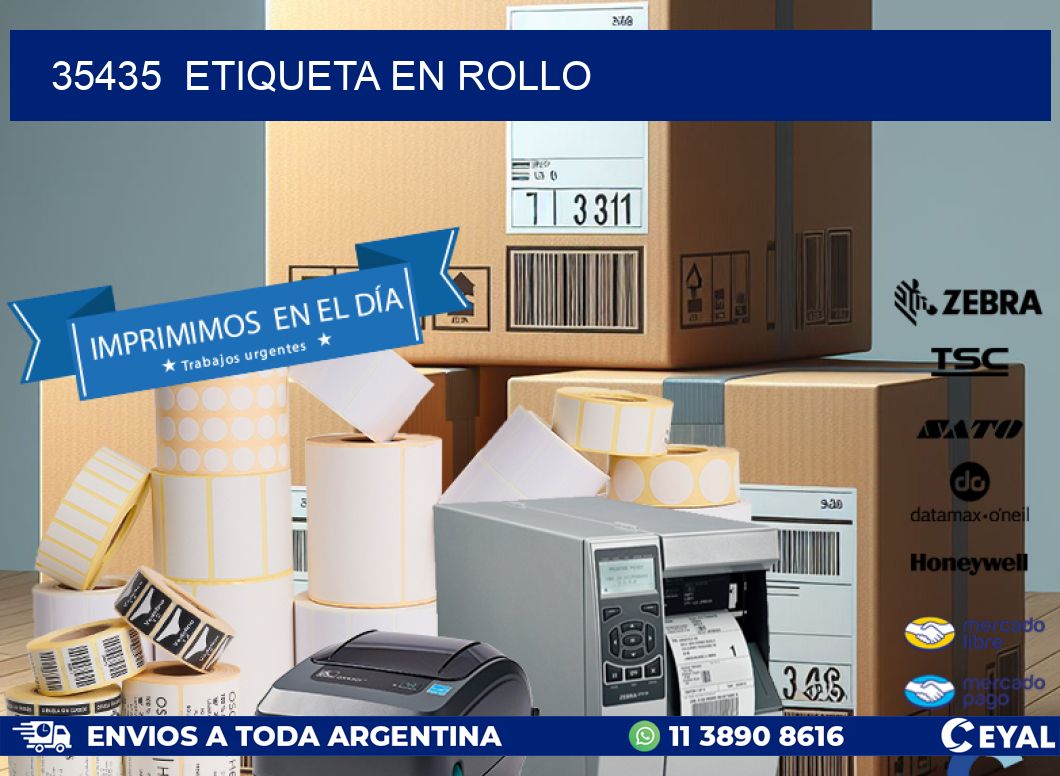 35435  etiqueta en rollo