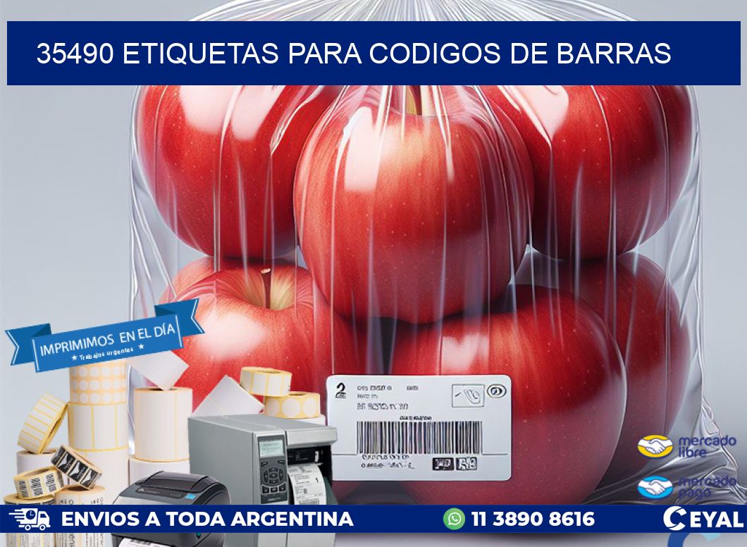 35490 ETIQUETAS PARA CODIGOS DE BARRAS