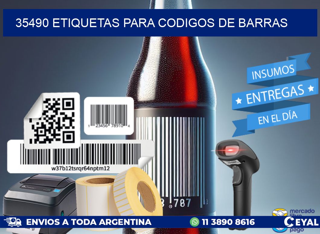 35490 ETIQUETAS PARA CODIGOS DE BARRAS