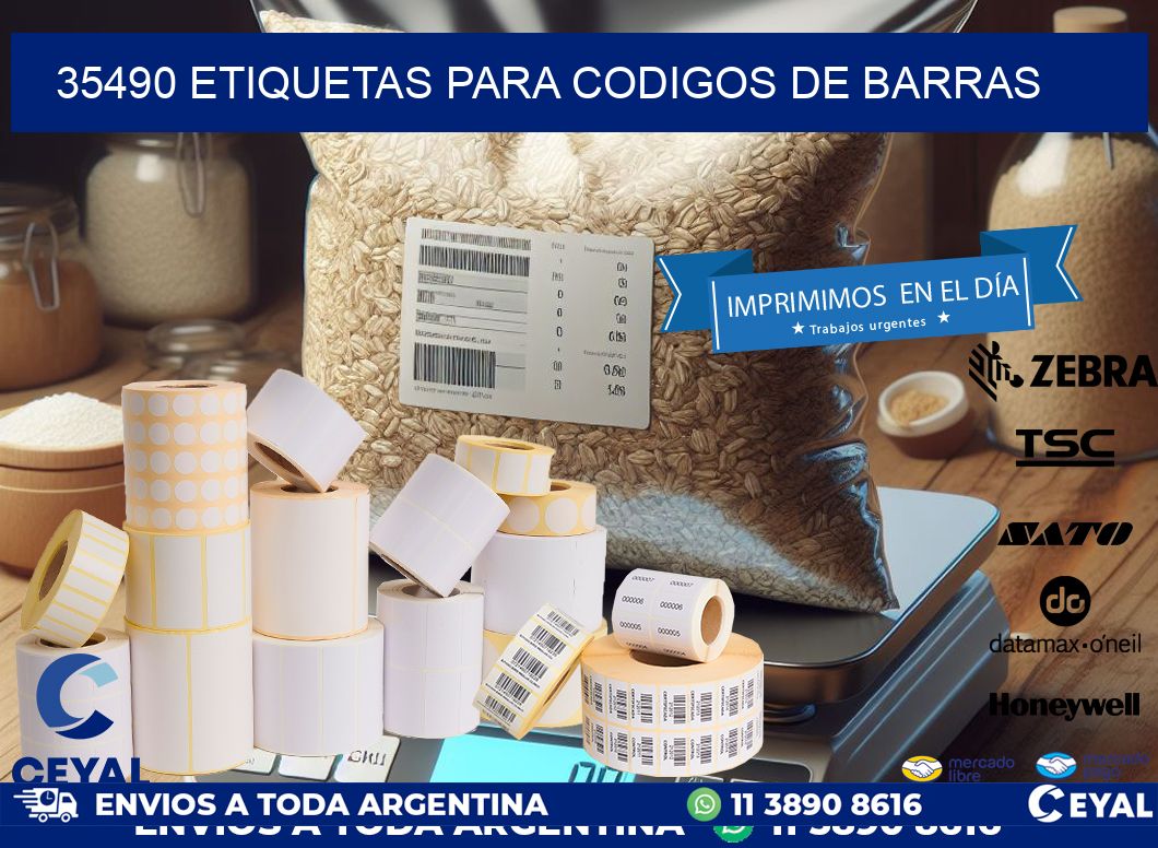 35490 ETIQUETAS PARA CODIGOS DE BARRAS
