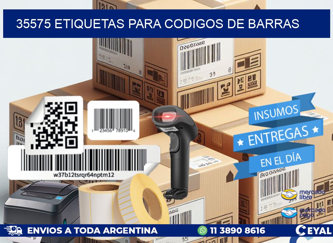 35575 ETIQUETAS PARA CODIGOS DE BARRAS