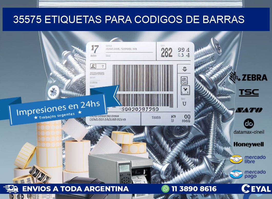 35575 ETIQUETAS PARA CODIGOS DE BARRAS