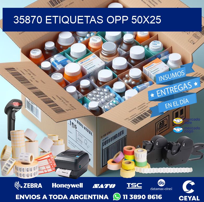 35870 ETIQUETAS OPP 50X25