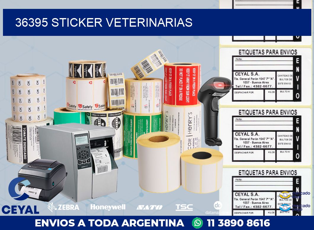 36395 STICKER VETERINARIAS