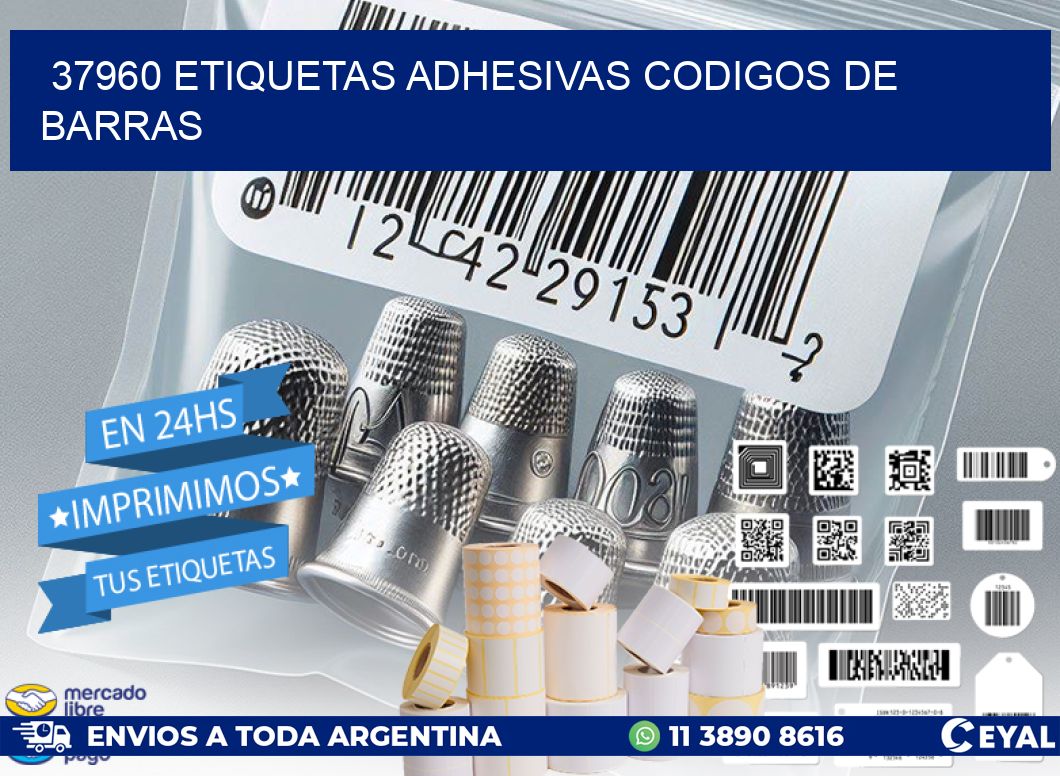 37960 etiquetas adhesivas codigos de barras