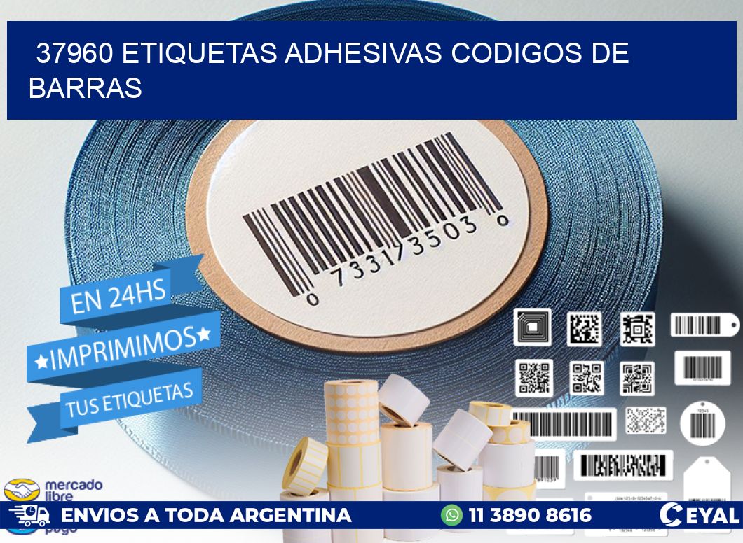 37960 etiquetas adhesivas codigos de barras