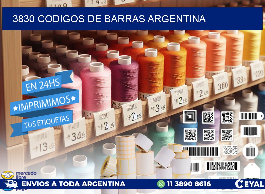 3830 CODIGOS DE BARRAS ARGENTINA