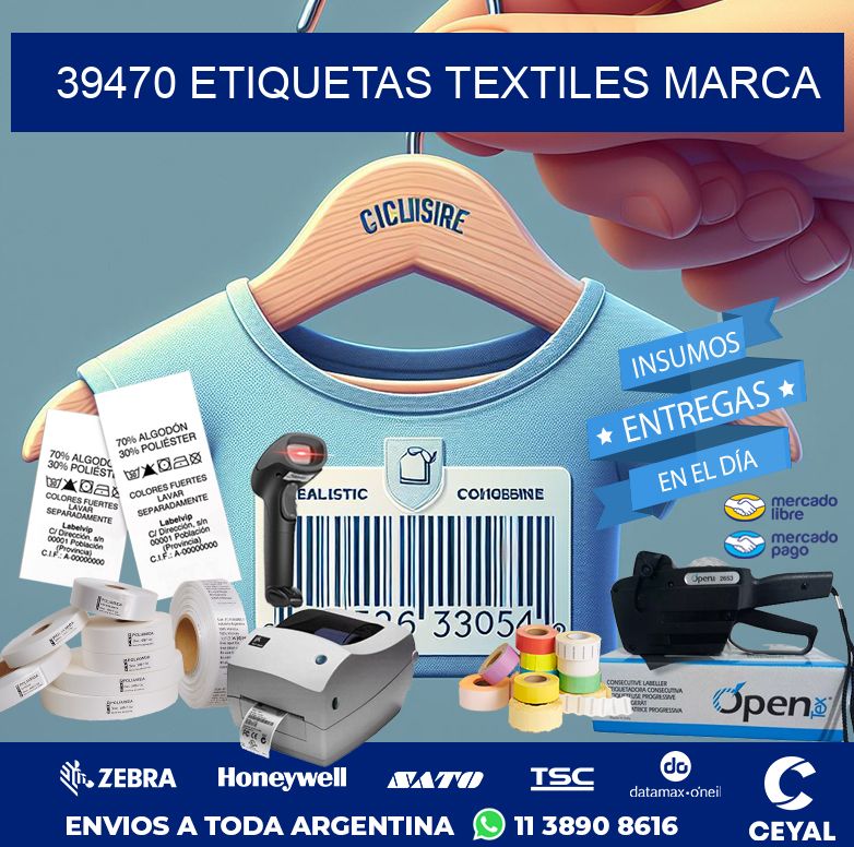 39470 ETIQUETAS TEXTILES MARCA