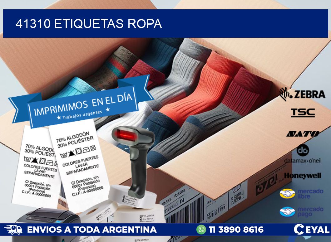 41310 ETIQUETAS ROPA