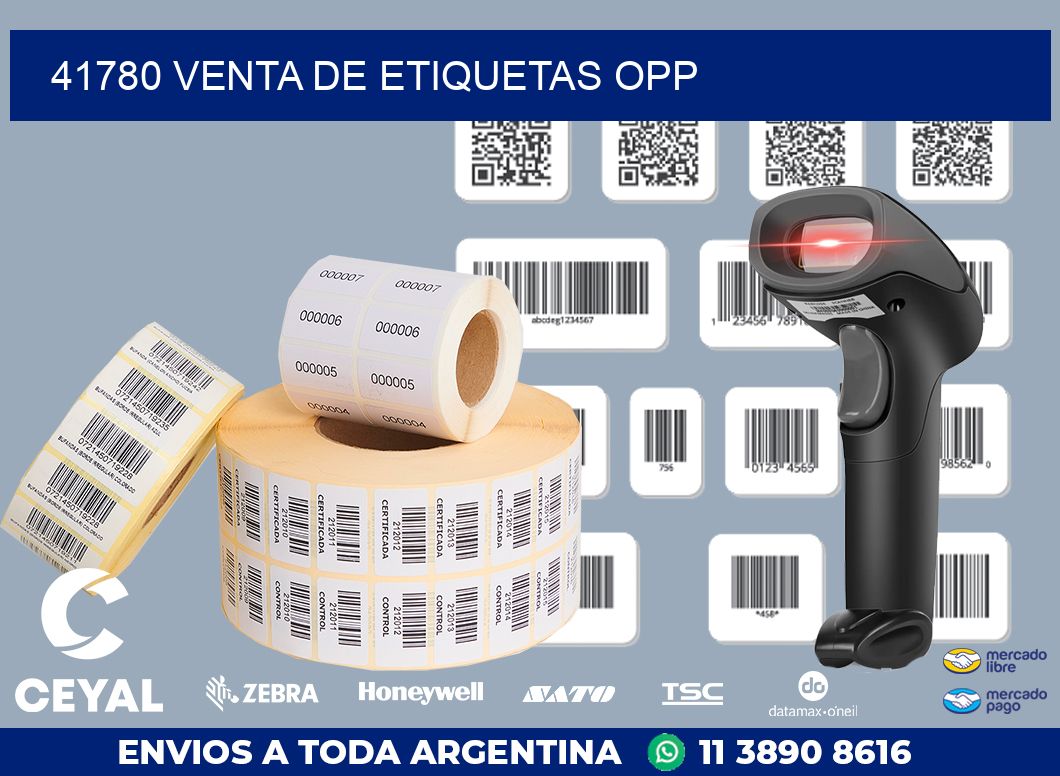 41780 VENTA DE ETIQUETAS OPP