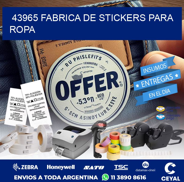 43965 FABRICA DE STICKERS PARA ROPA