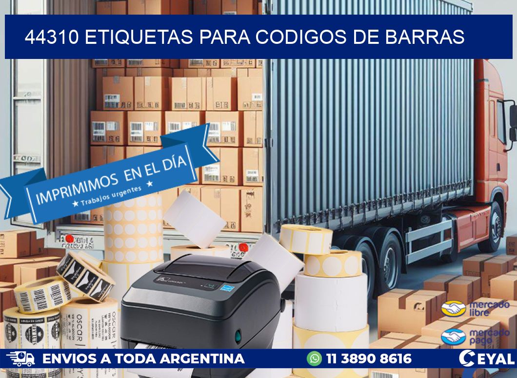 44310 ETIQUETAS PARA CODIGOS DE BARRAS