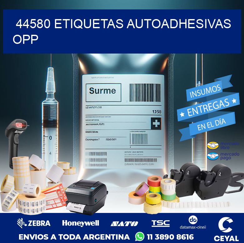 44580 ETIQUETAS AUTOADHESIVAS OPP