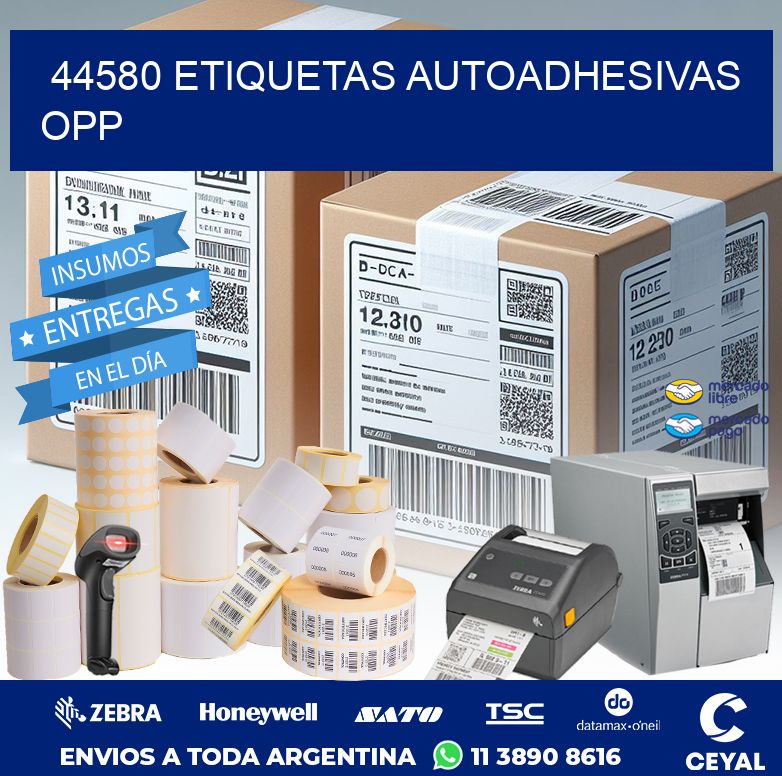44580 ETIQUETAS AUTOADHESIVAS OPP