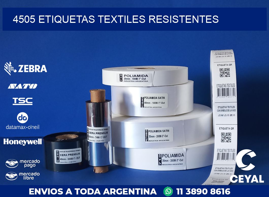 4505 ETIQUETAS TEXTILES RESISTENTES