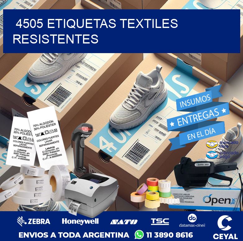 4505 ETIQUETAS TEXTILES RESISTENTES
