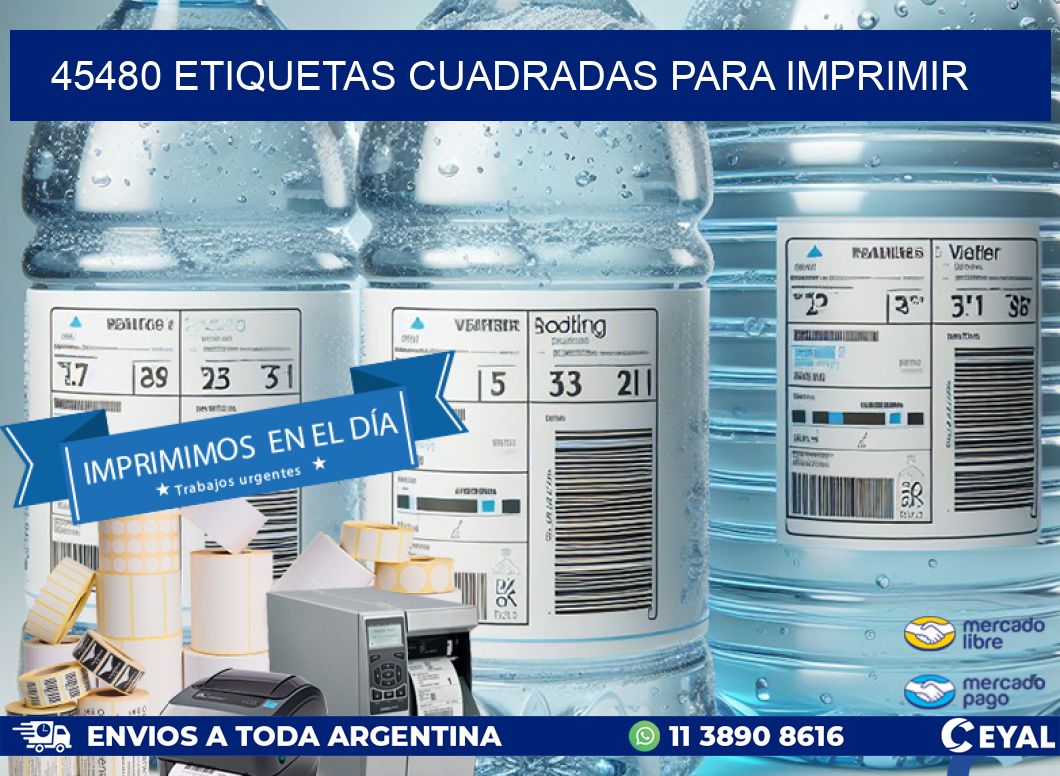 45480 etiquetas cuadradas para imprimir