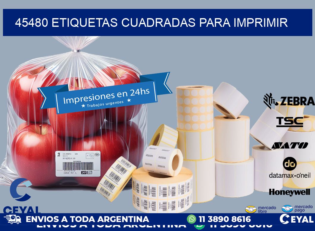 45480 etiquetas cuadradas para imprimir