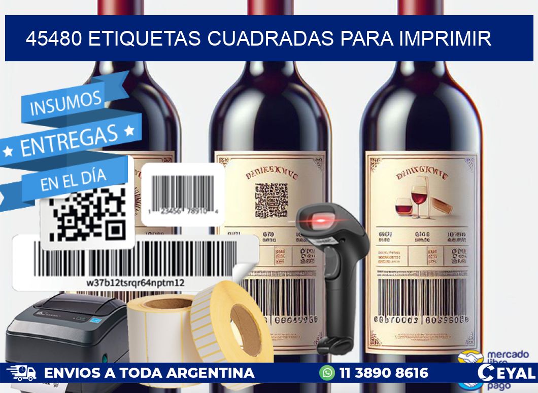 45480 etiquetas cuadradas para imprimir