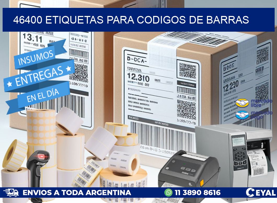 46400 ETIQUETAS PARA CODIGOS DE BARRAS