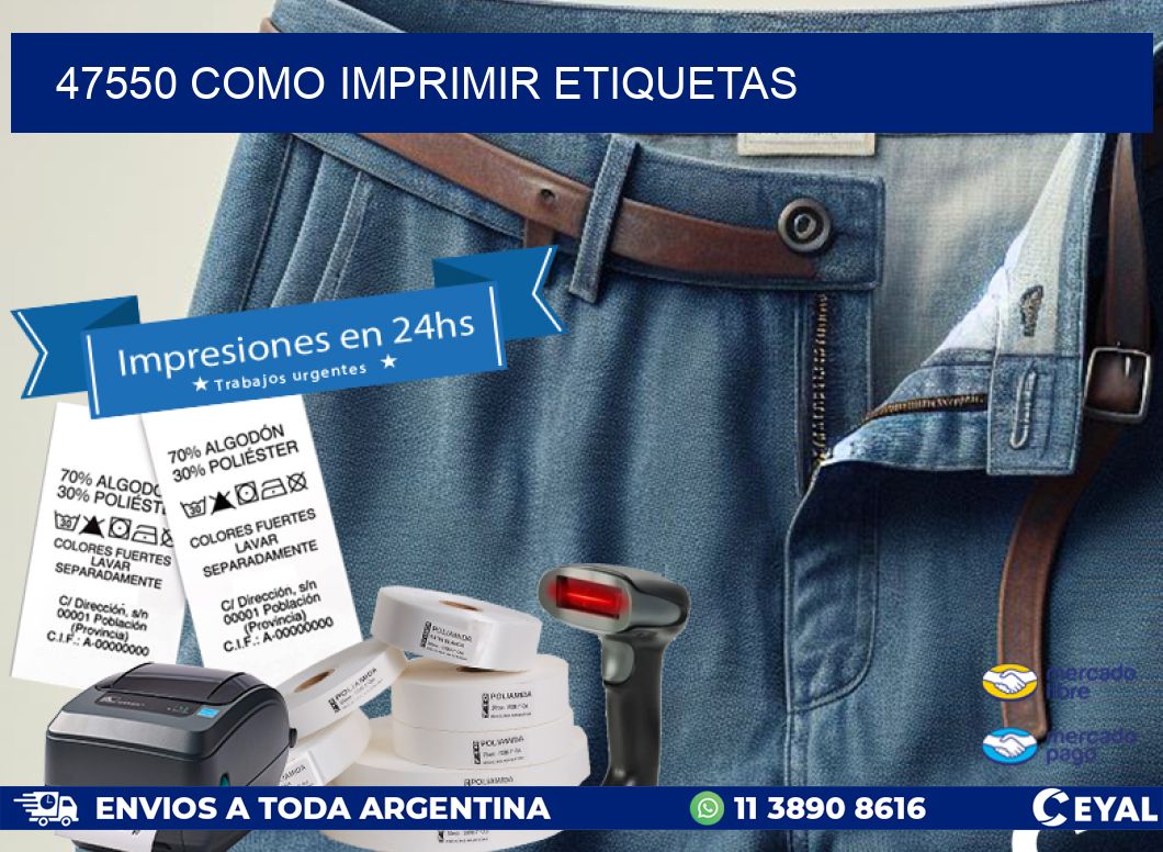 47550 como imprimir etiquetas