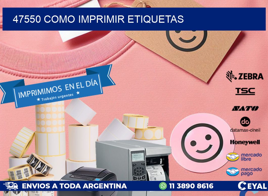 47550 como imprimir etiquetas