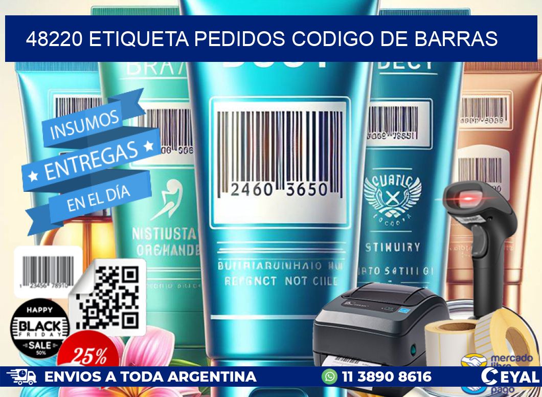 48220 etiqueta pedidos codigo de barras
