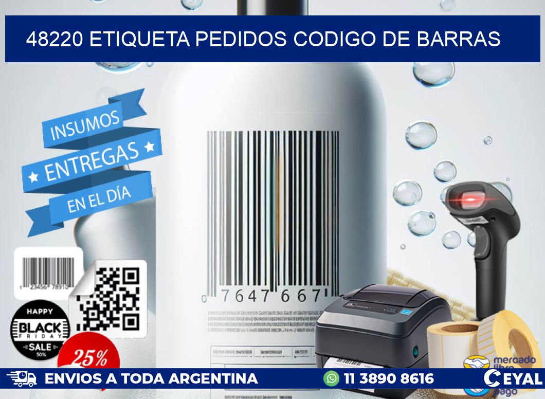 48220 etiqueta pedidos codigo de barras
