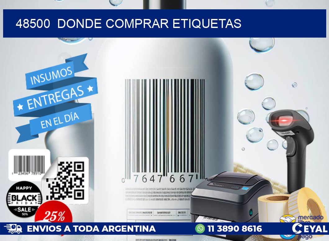 48500  donde comprar etiquetas