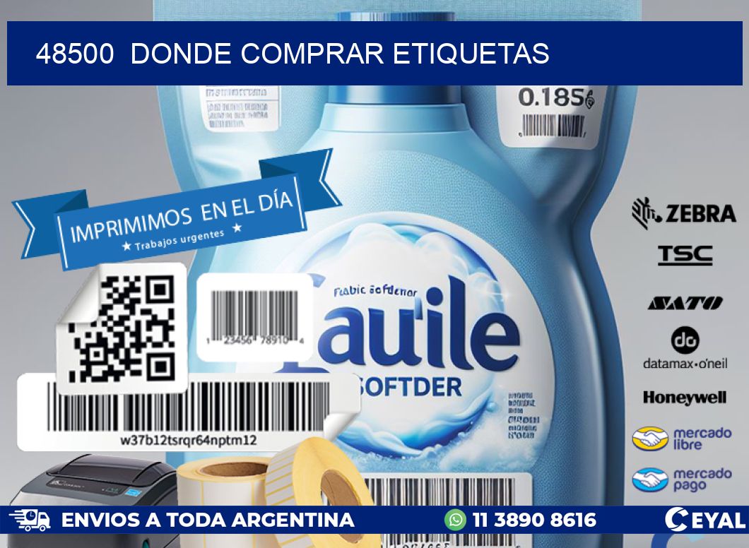 48500  donde comprar etiquetas