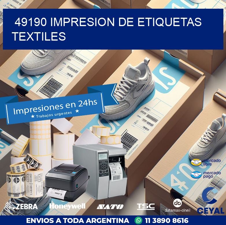 49190 IMPRESION DE ETIQUETAS TEXTILES