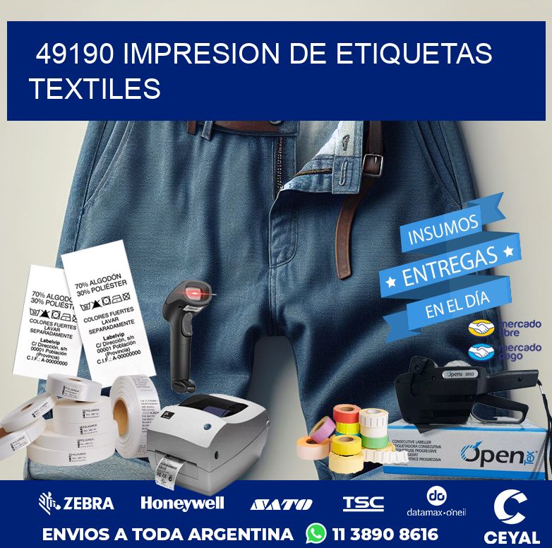49190 IMPRESION DE ETIQUETAS TEXTILES