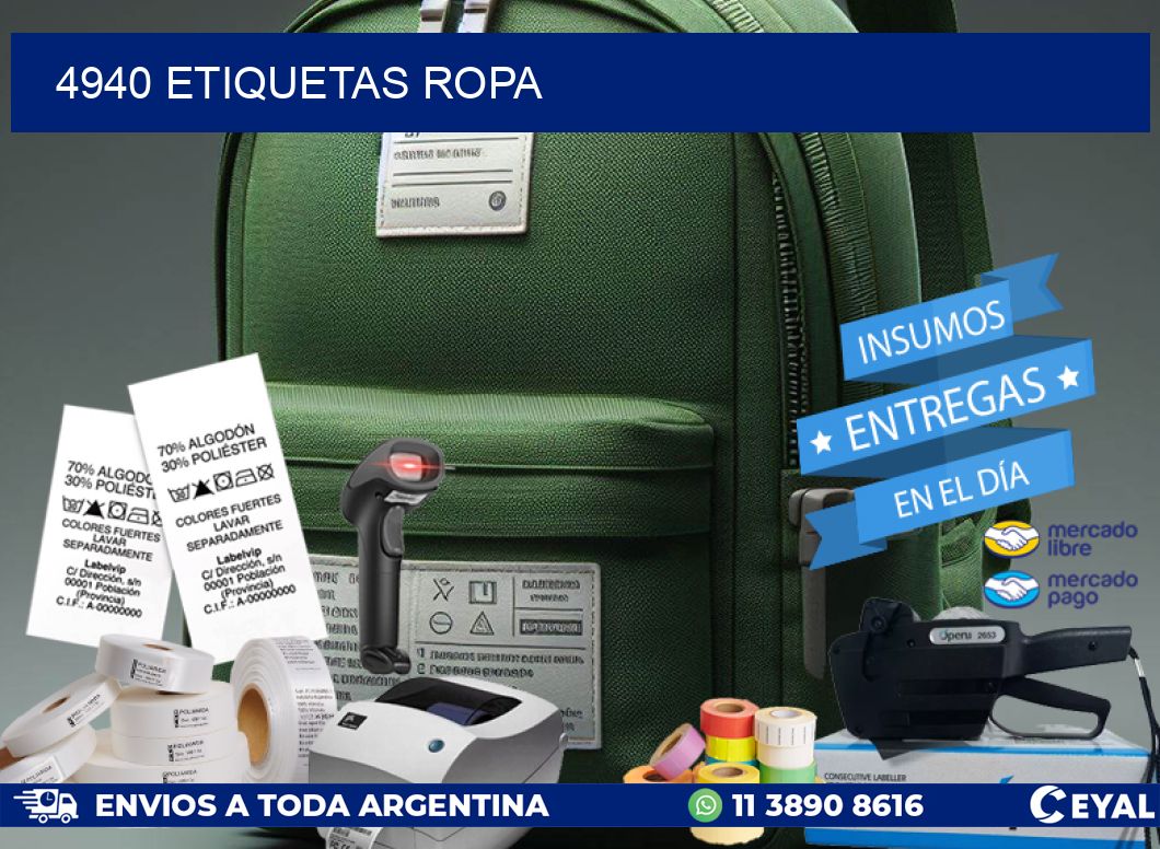 4940 ETIQUETAS ROPA