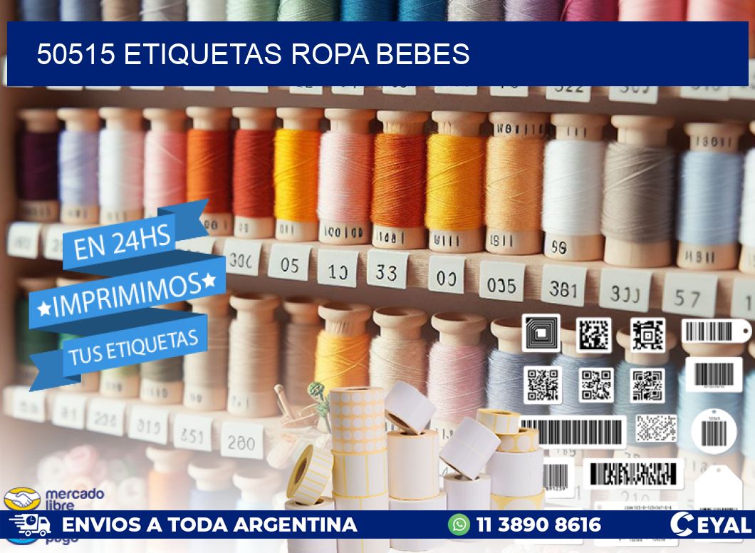 50515 ETIQUETAS ROPA BEBES