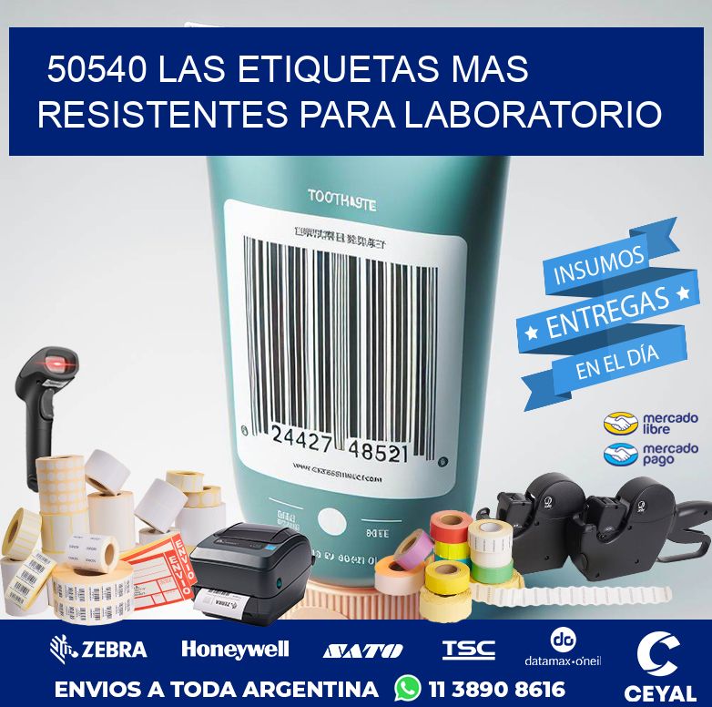 50540 LAS ETIQUETAS MAS RESISTENTES PARA LABORATORIO