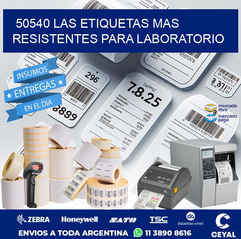 50540 LAS ETIQUETAS MAS RESISTENTES PARA LABORATORIO