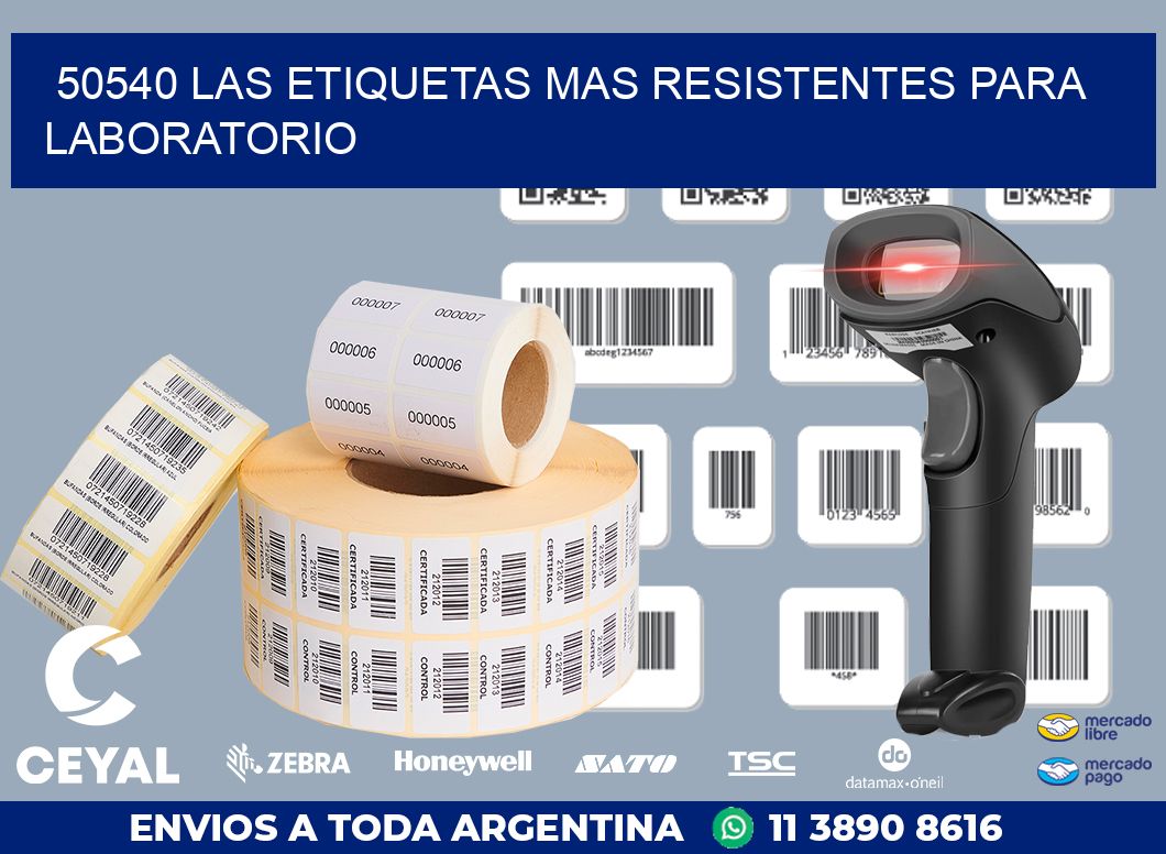 50540 LAS ETIQUETAS MAS RESISTENTES PARA LABORATORIO