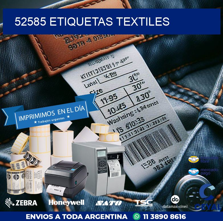 52585 ETIQUETAS TEXTILES