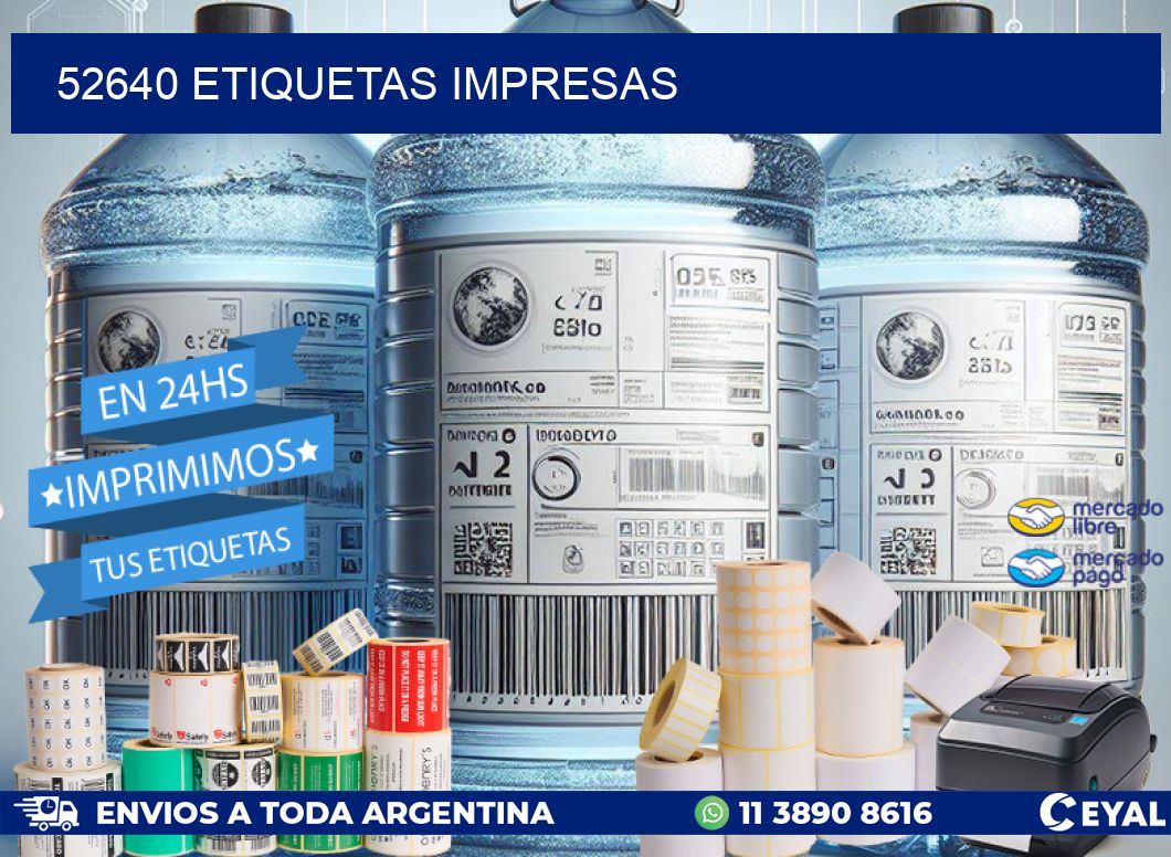 52640 etiquetas impresas
