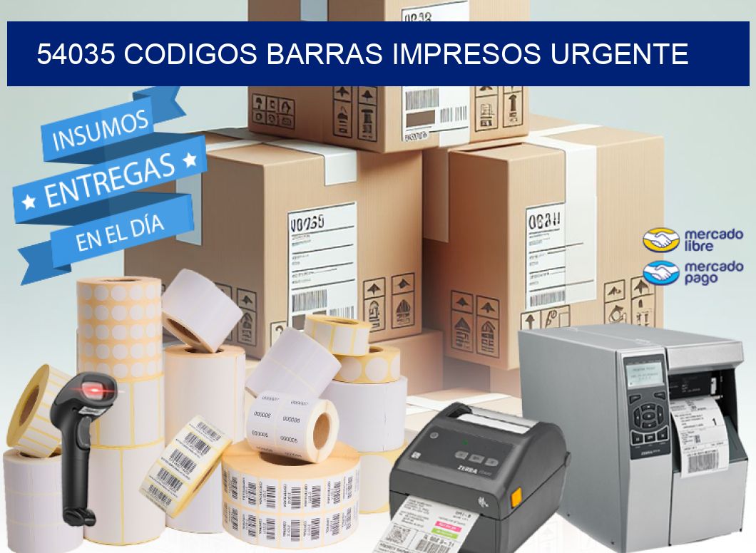 54035 CODIGOS BARRAS IMPRESOS URGENTE