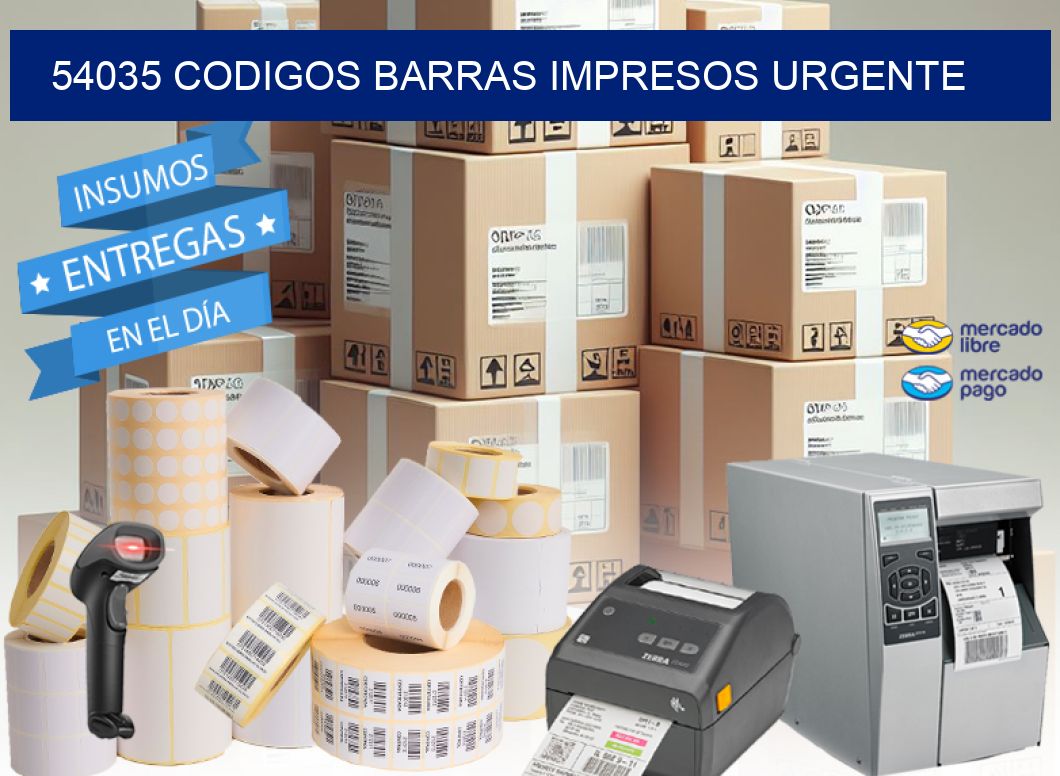 54035 CODIGOS BARRAS IMPRESOS URGENTE