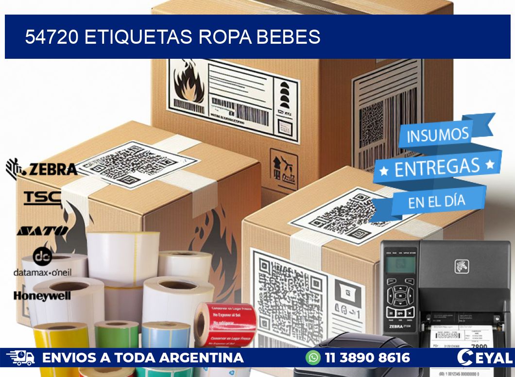 54720 ETIQUETAS ROPA BEBES