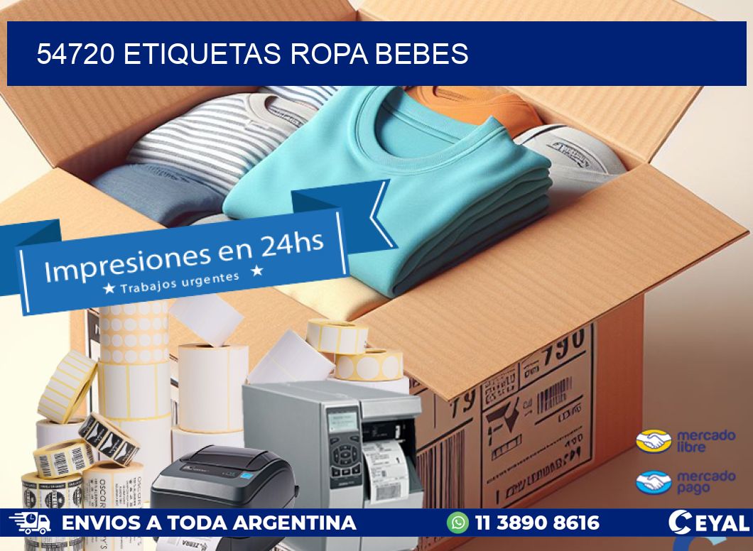 54720 ETIQUETAS ROPA BEBES
