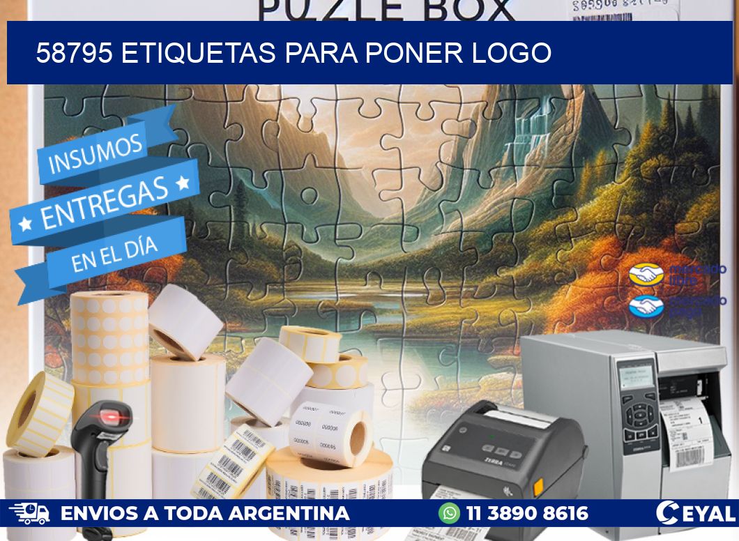 58795 ETIQUETAS PARA PONER LOGO