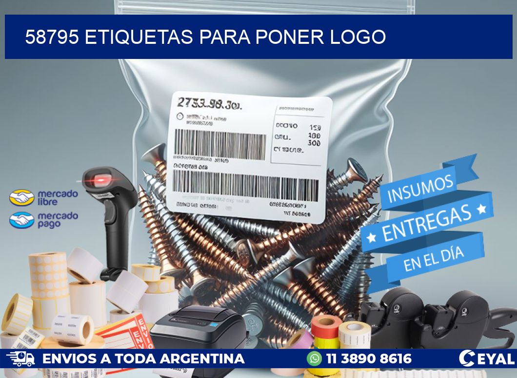 58795 ETIQUETAS PARA PONER LOGO