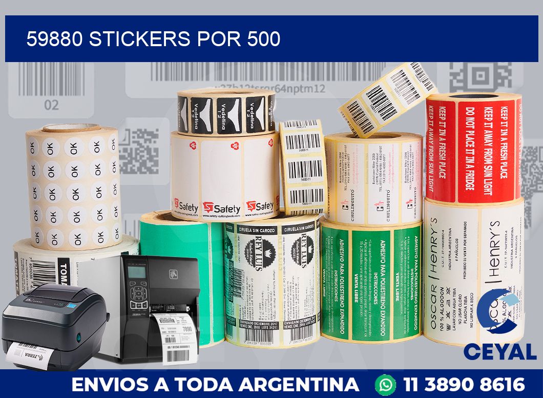 59880 STICKERS POR 500