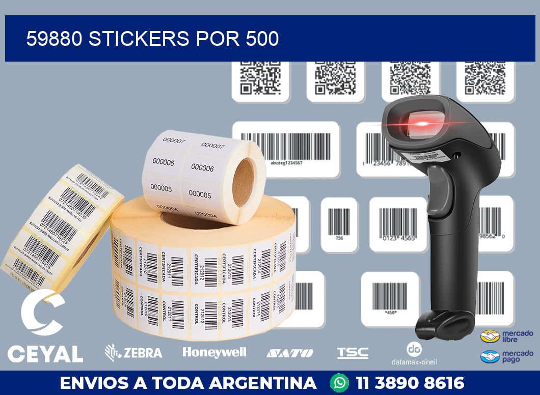 59880 STICKERS POR 500