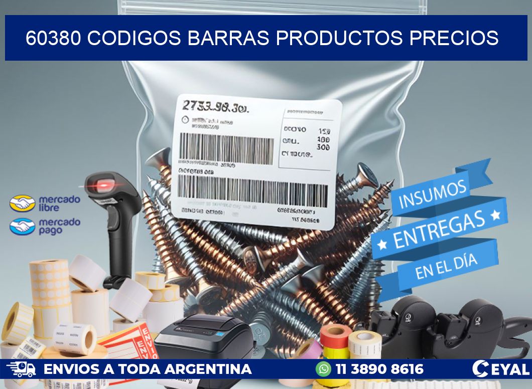 60380 CODIGOS BARRAS PRODUCTOS PRECIOS