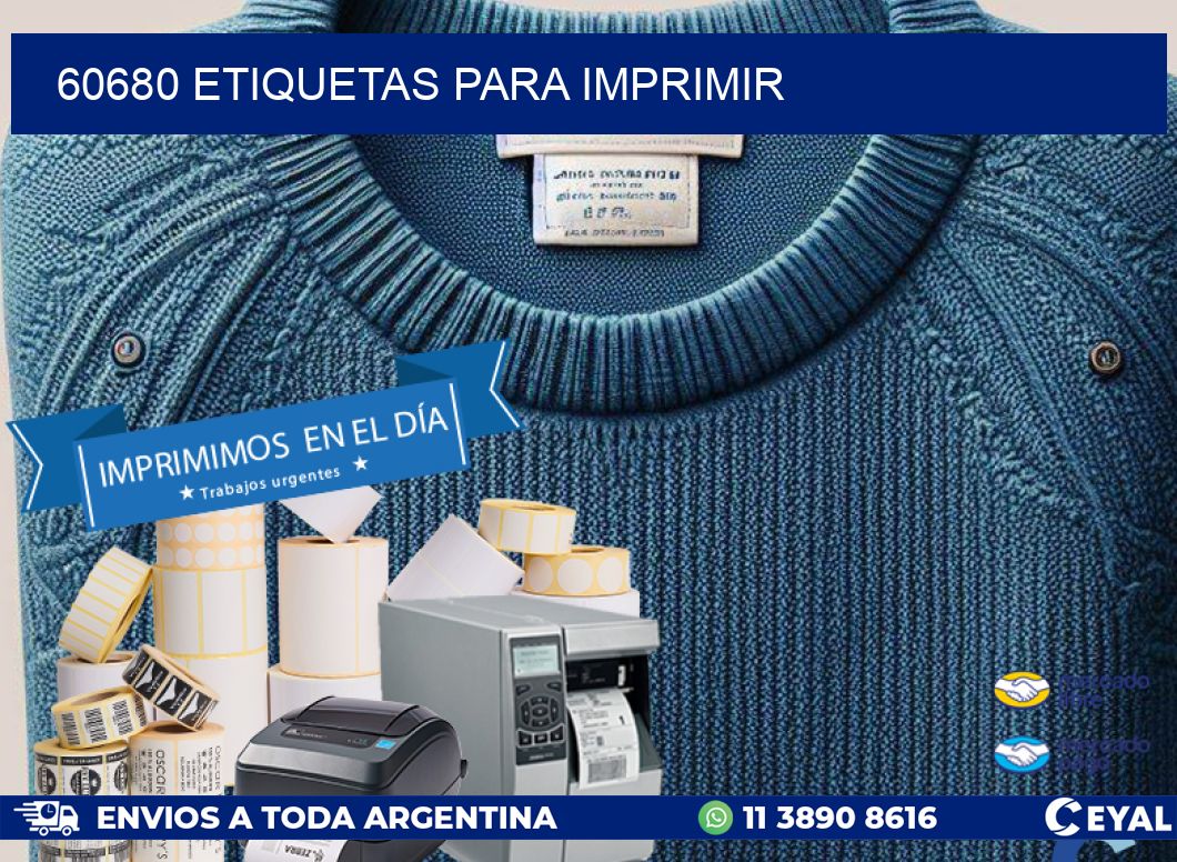60680 etiquetas para imprimir