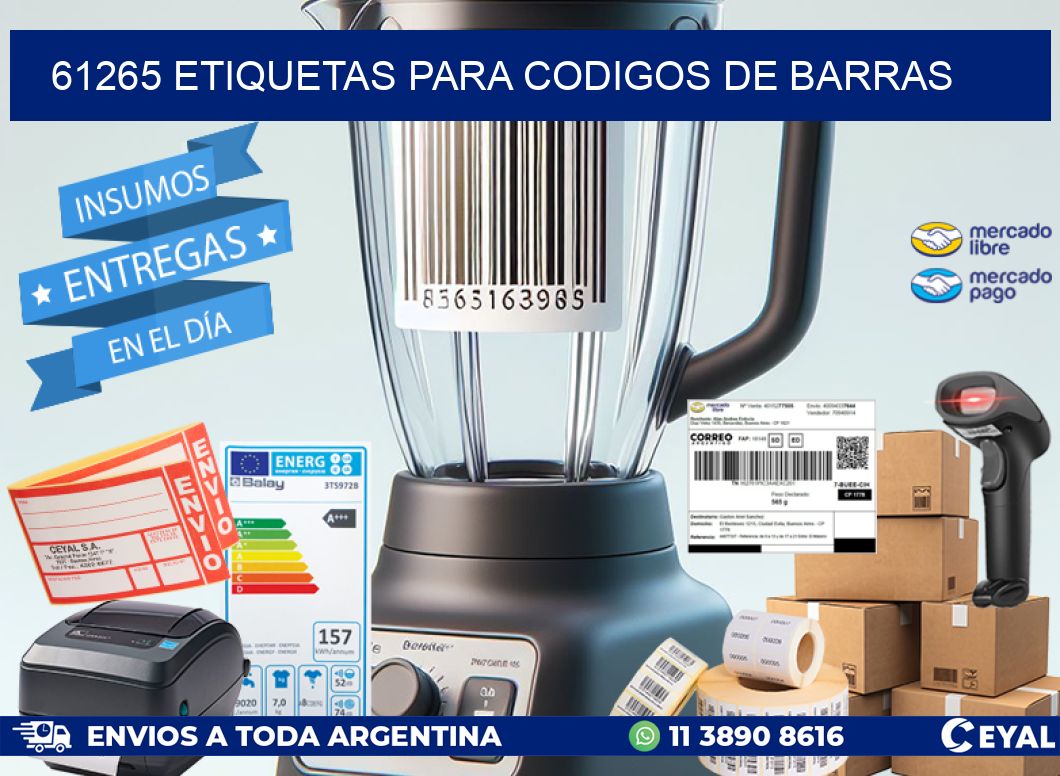 61265 ETIQUETAS PARA CODIGOS DE BARRAS